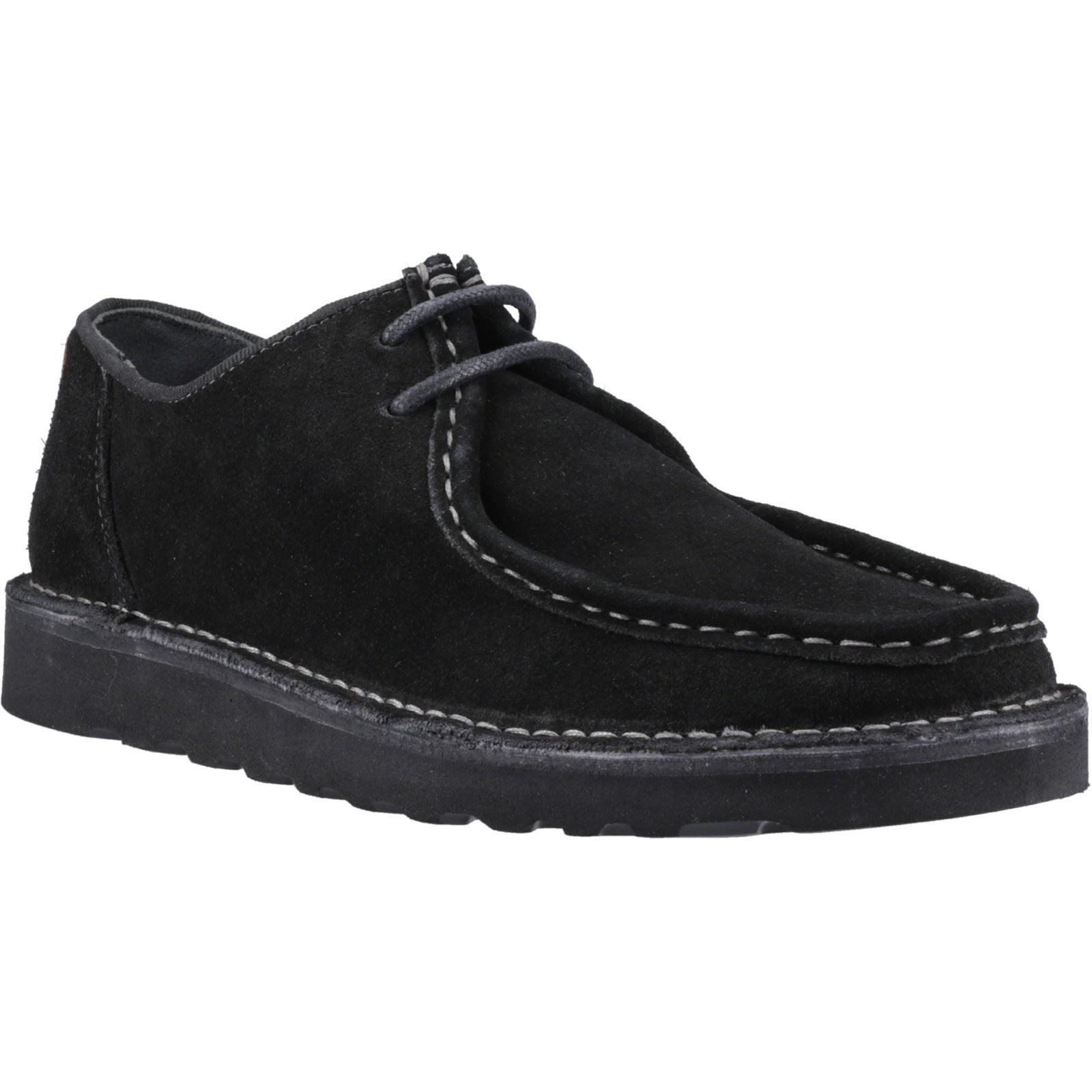 Hush Puppies Otis Suede Men's Black Lace-Up Shoes