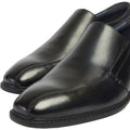 Pod Spear Leather Men's Black Slip-On Shoes