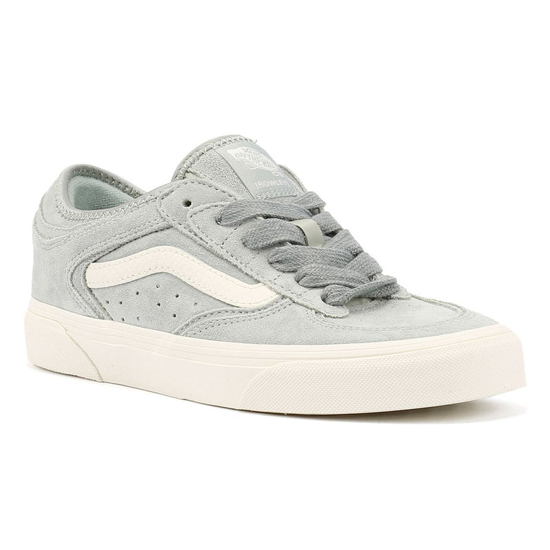 Vans Rowley Classic Suede Women's Aqua Gray Sneakers