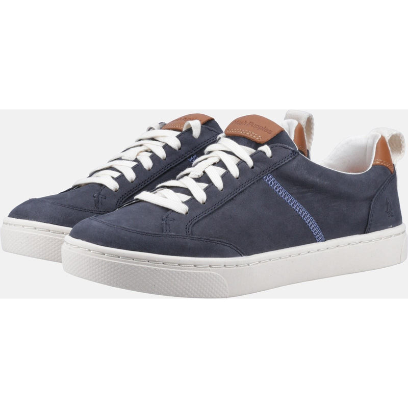 Hush Puppies The Good Low Top Leather Men's Navy Sneakers