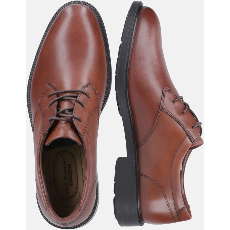 Hush Puppies Banker Leather Men's Brown Lace-Up Shoes