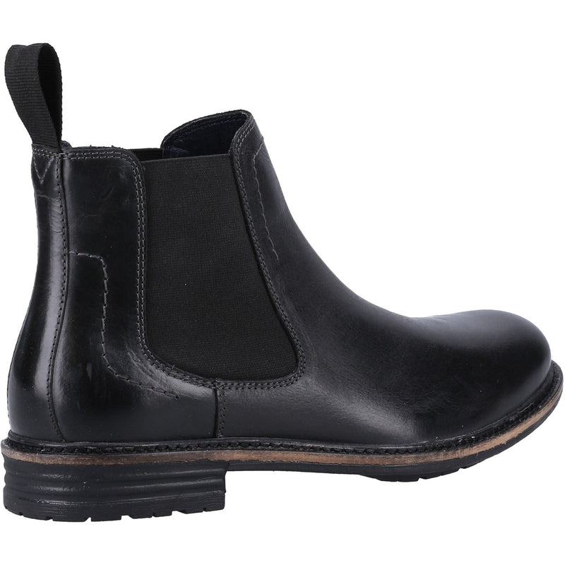 Hush Puppies Justin Chelsea Leather Men's Black Boots