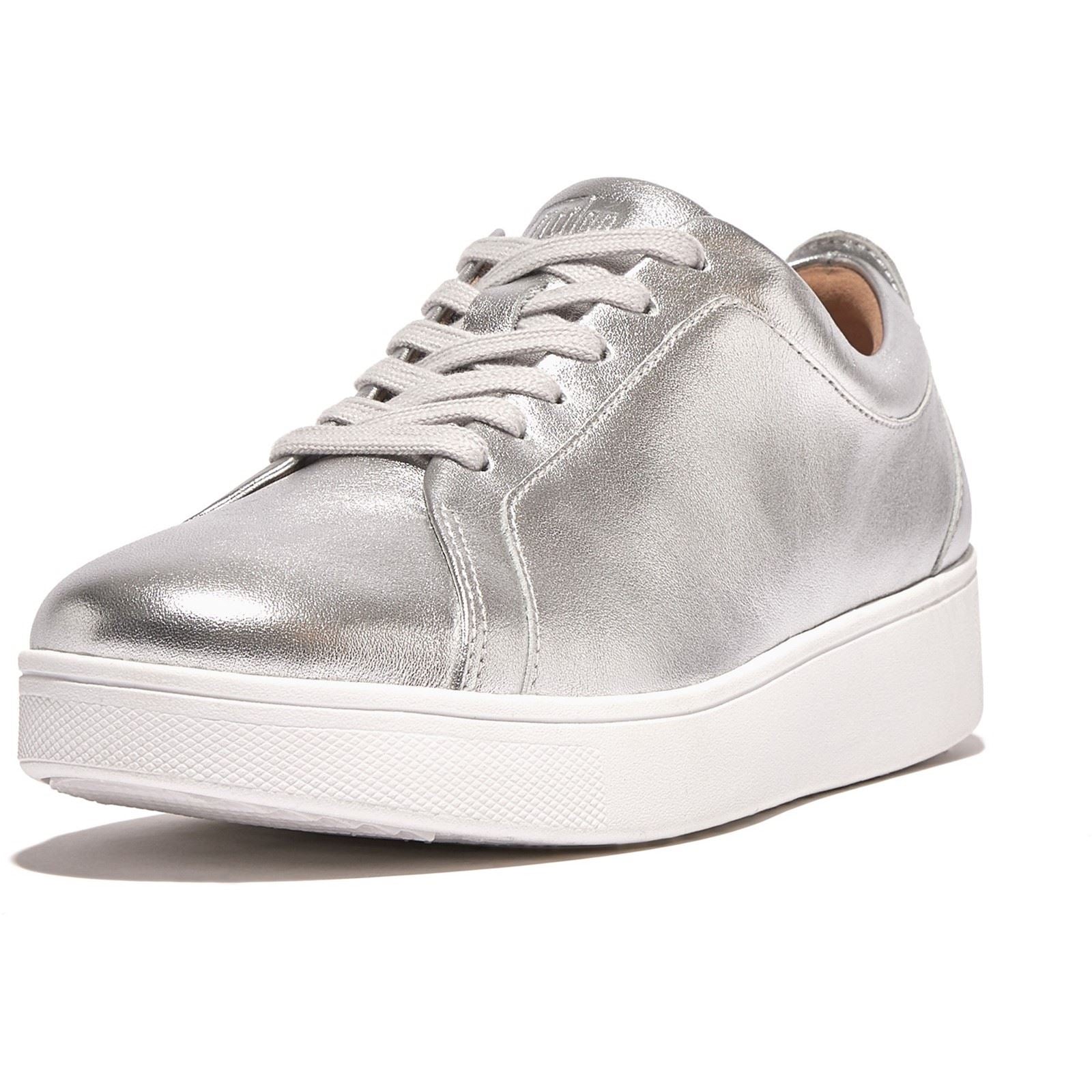 Fitflop Rally Sneakers Leather Women's Silver Trainers
