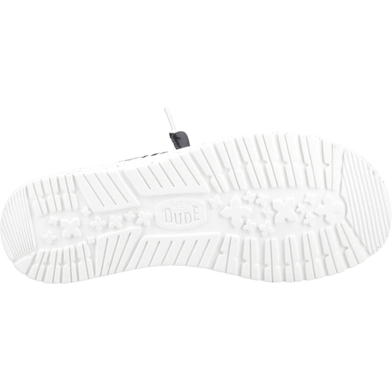 HEYDUDE Wendy Leopard Cotton Blend Women's Black/Grey Loafers