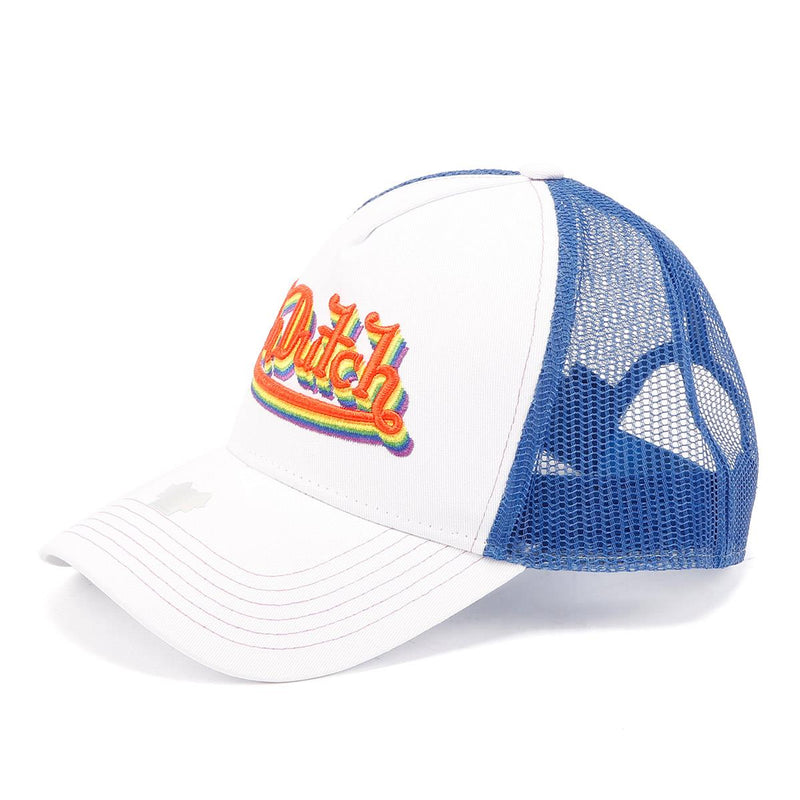 Von Dutch Trucker Newark Cotton White / Rainbow Caps