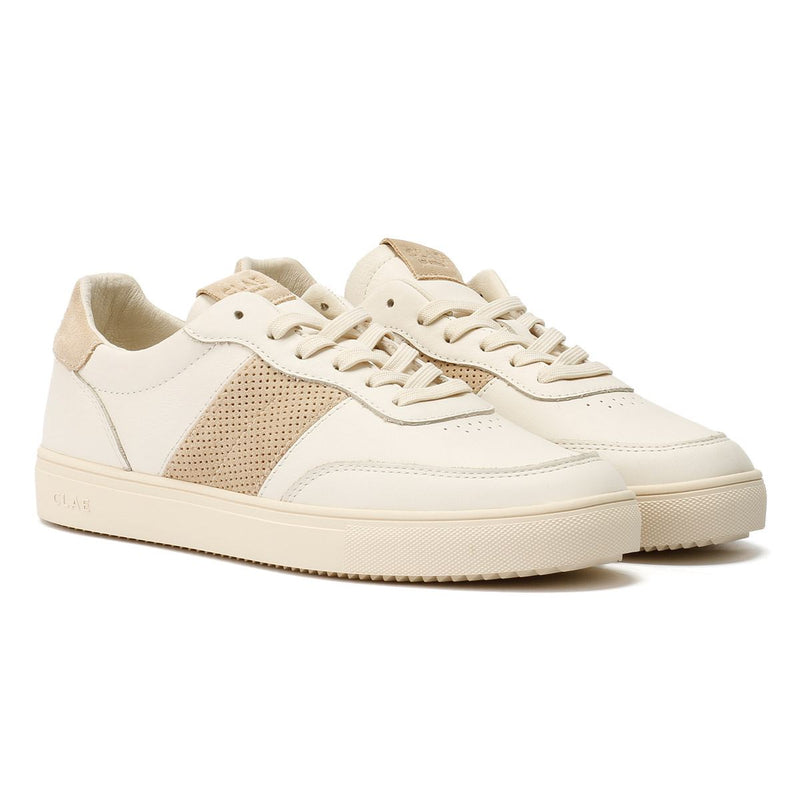 Clae Davis Men's Off White/Safari Sneakers