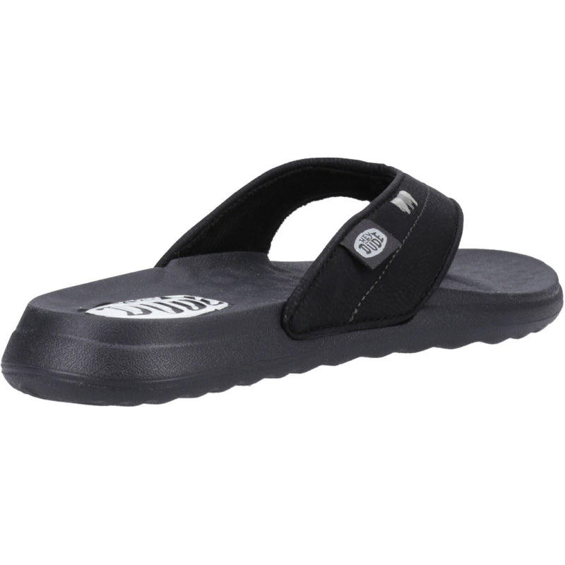 HEYDUDE Christi Flip Classic Synthetic Women's Black Sandals