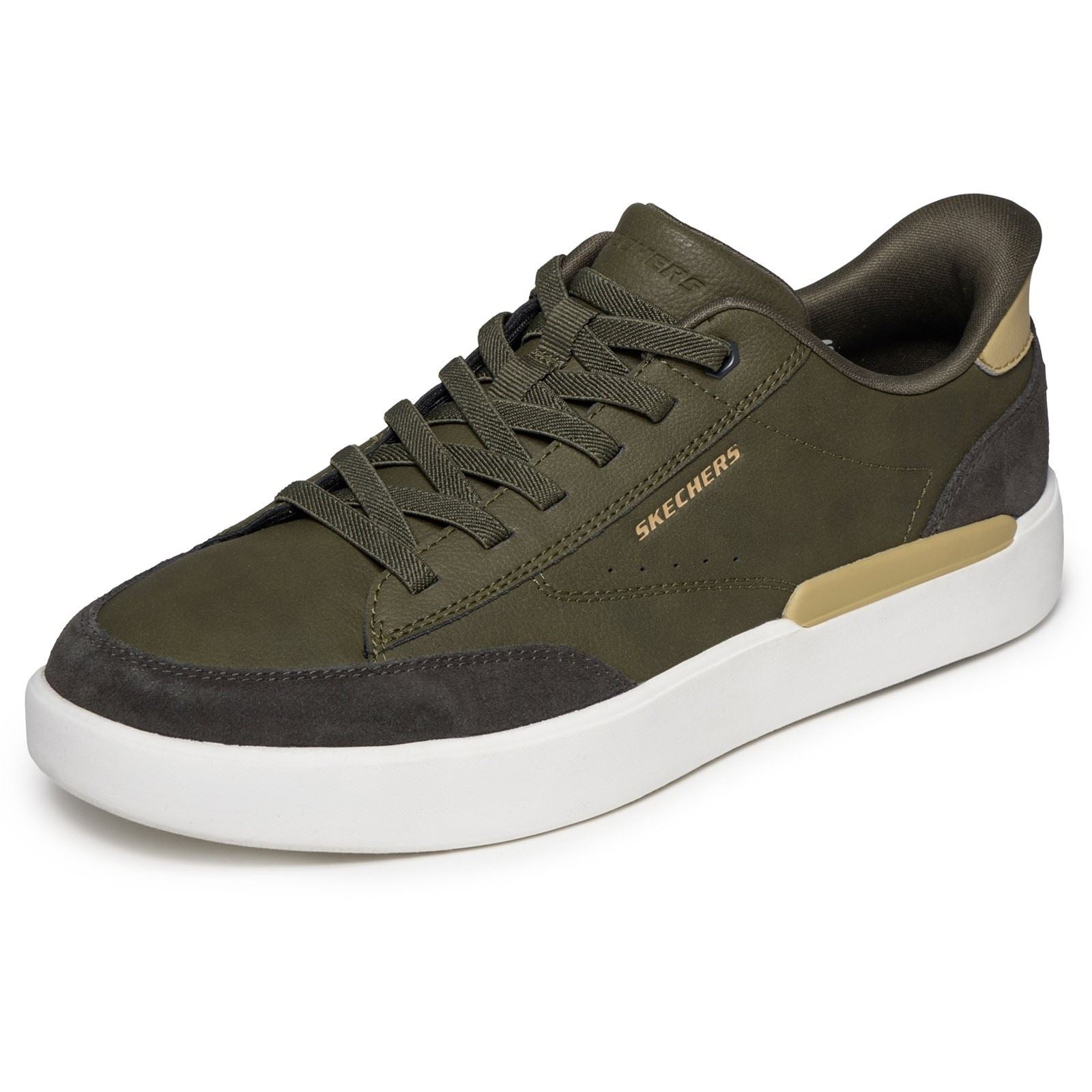 Skechers Verloma Radical Men's Olive Synthetic / Suede Trainers