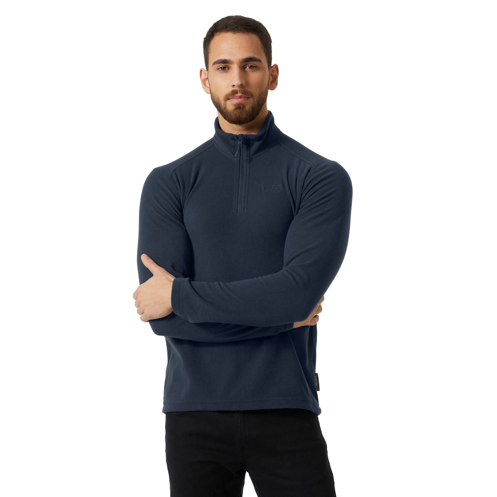 Helly Hansen Sport Daybreaker 1/2 Zip Polyester Men's Blue Fleece Pullover