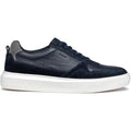 Geox U DEIVEN Leather/Suede Men's Navy Trainers