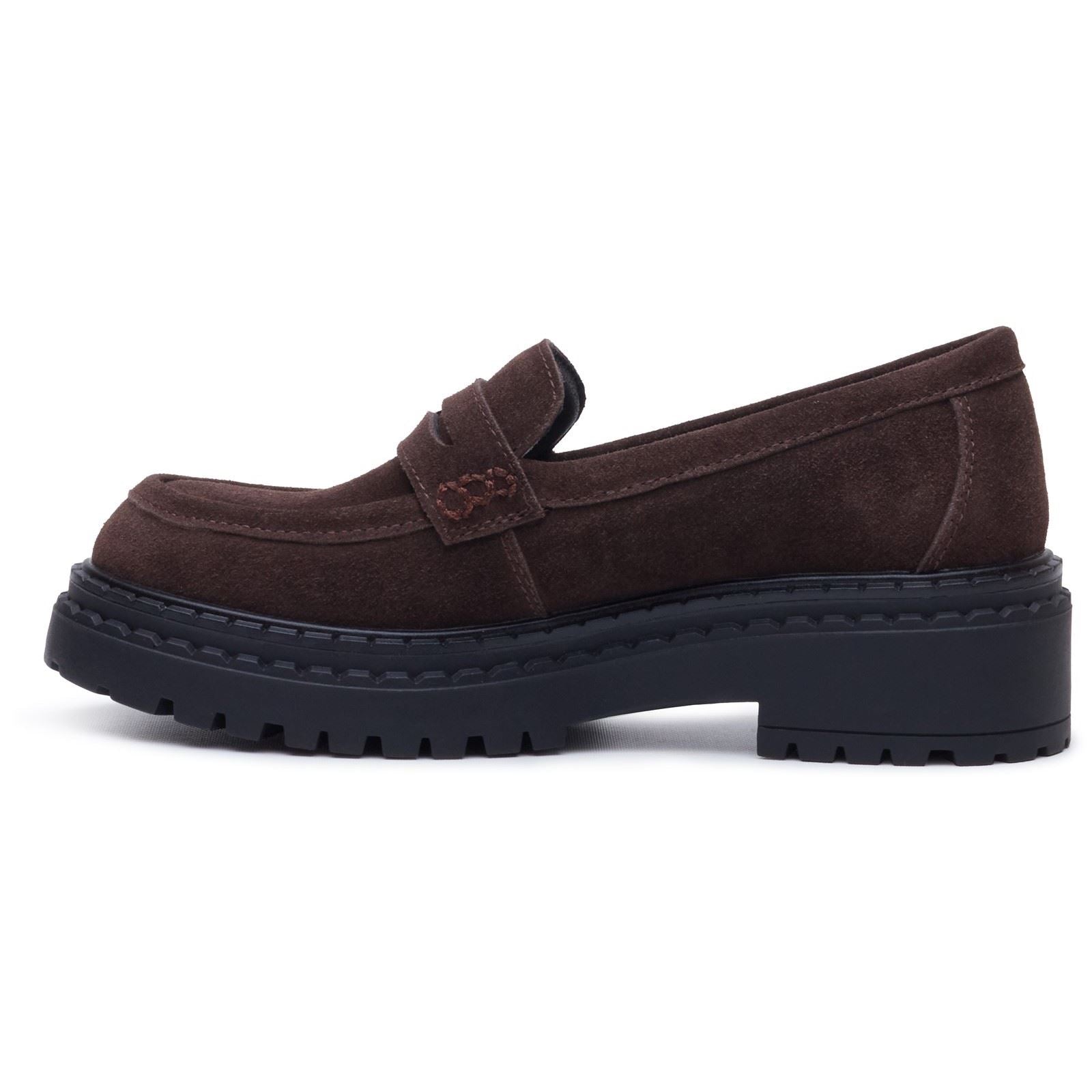 Hush Puppies Odessa Leather Women's Chocolate Loafers