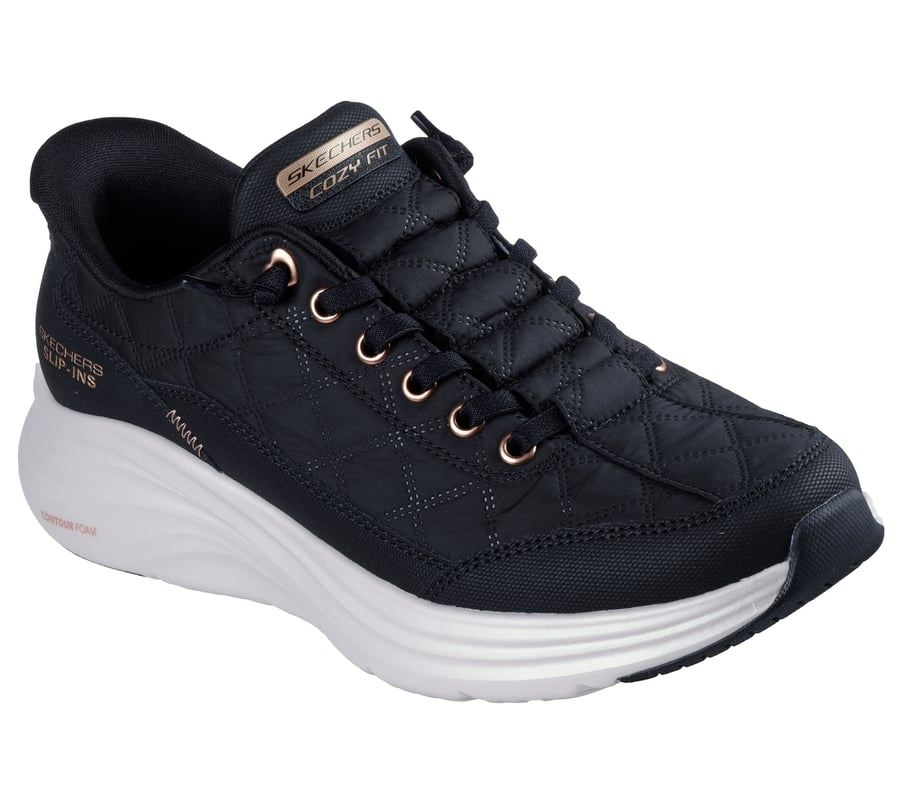 Skechers Slip-Ins Contour Foam Cozy Fit Women's Black Sneakers