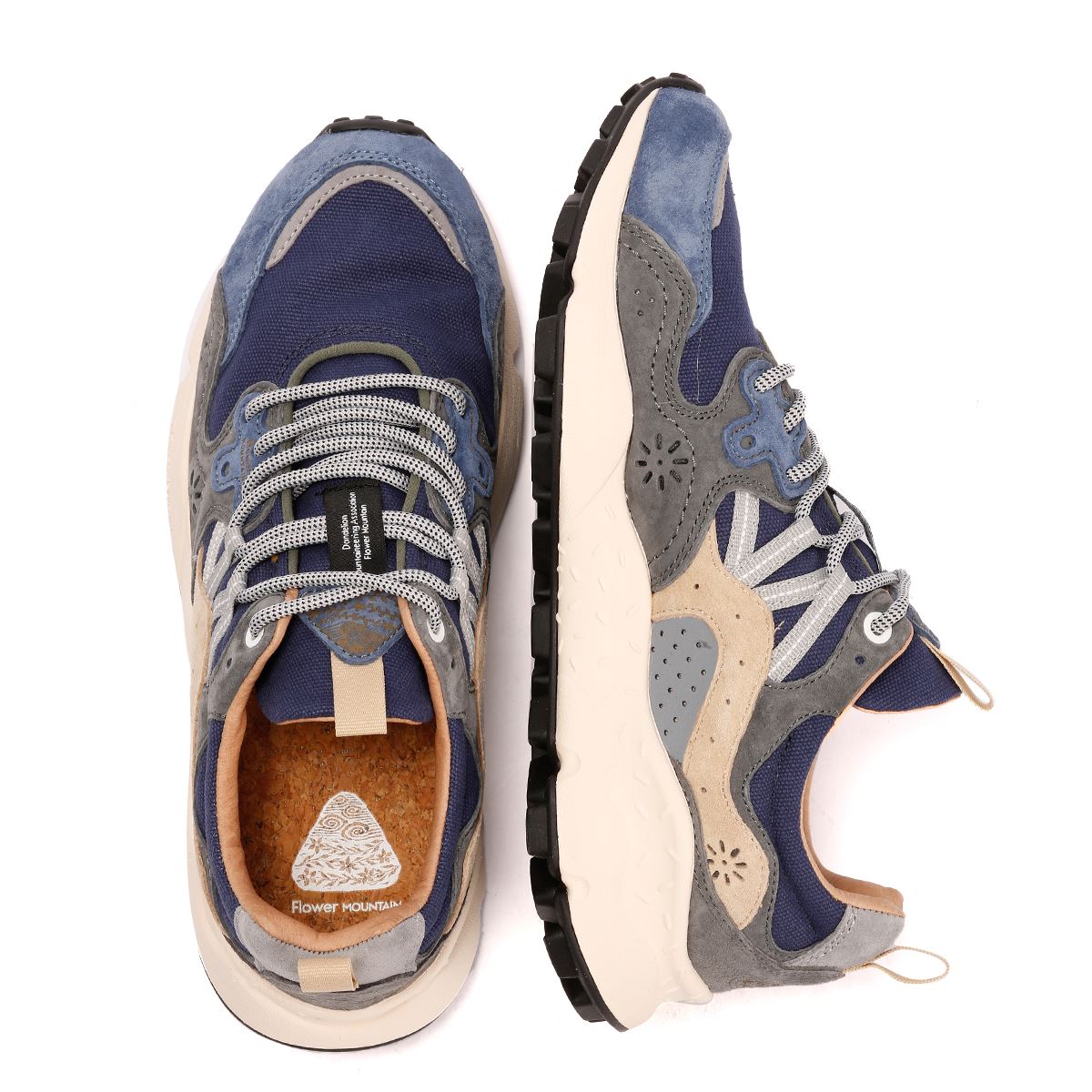 Flower Mountain Yamano 3 Men's Navy/Gray Sneakers