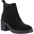 Hush Puppies Felicia Suede Women's Black Heeled Chelsea Boots