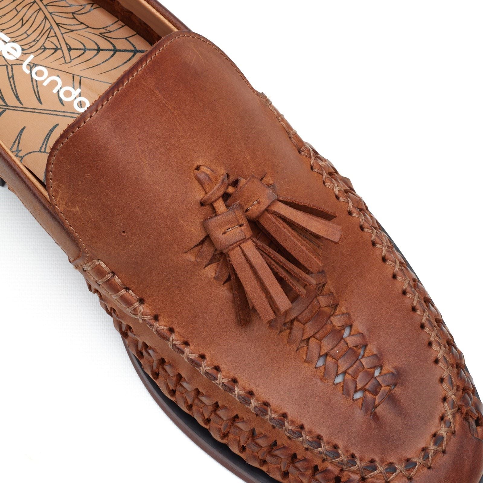 Base London Bracken Leather Men's Tan Loafers