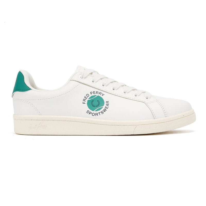 Fred Perry Tennis Cupsole Leather Men's White/Green Sneakers