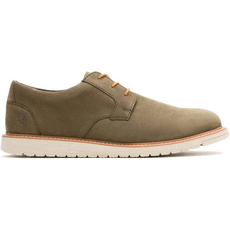Hush Puppies Jenson Oxford Leather Men's Olive Lace-Up Shoes