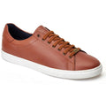 Base London Tucker Leather Men's Burnt Tan Sneakers