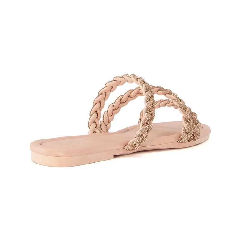 Dune Lassa Synthetic Women's Nude Sandals