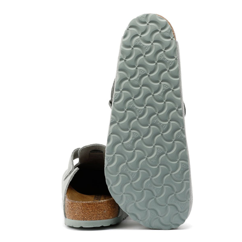 Birkenstock Boston Suede Pure Sage Clogs