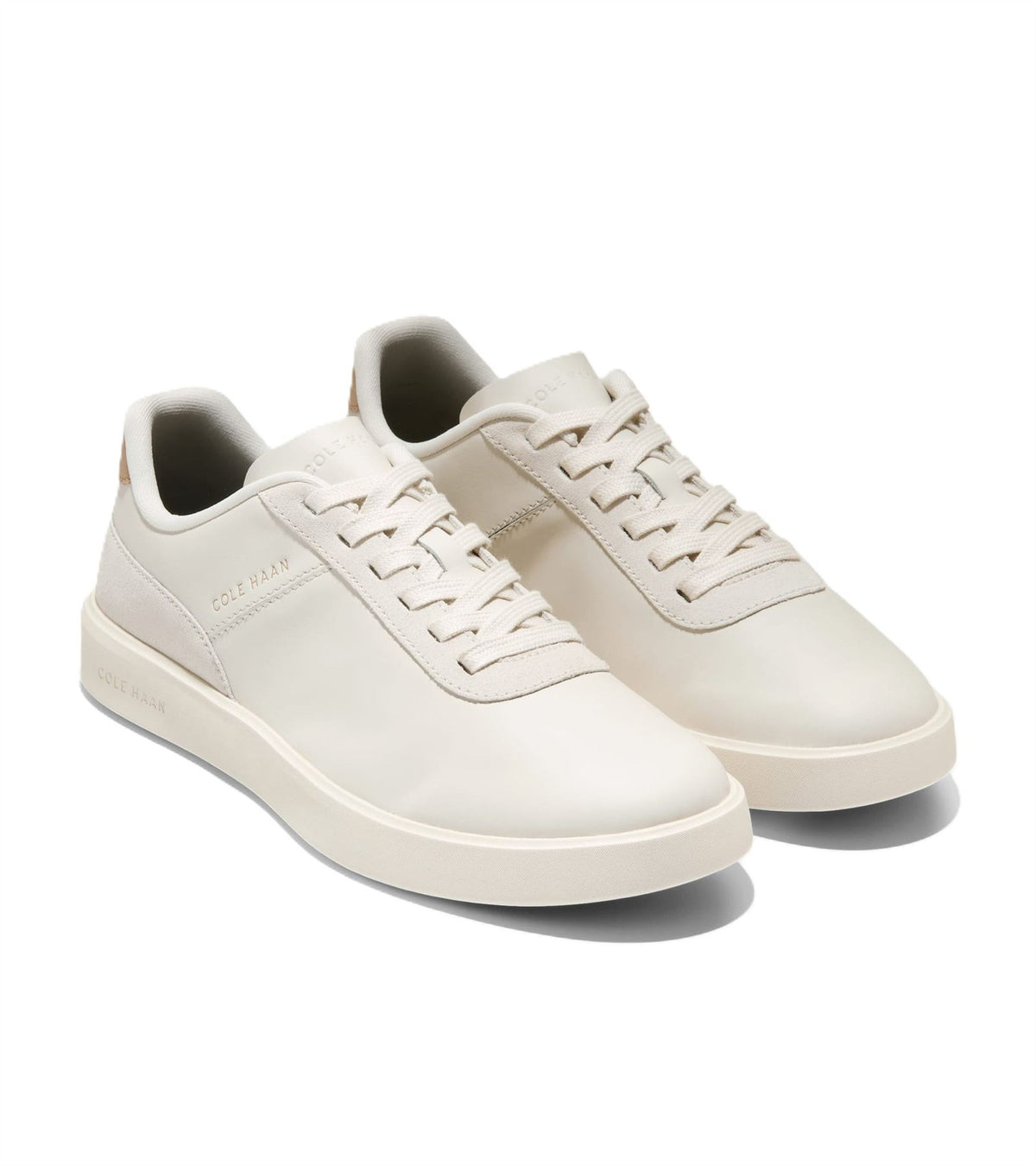 Cole Haan Grand Crosscourt Packaway Leather Men's Ivory Sneakers