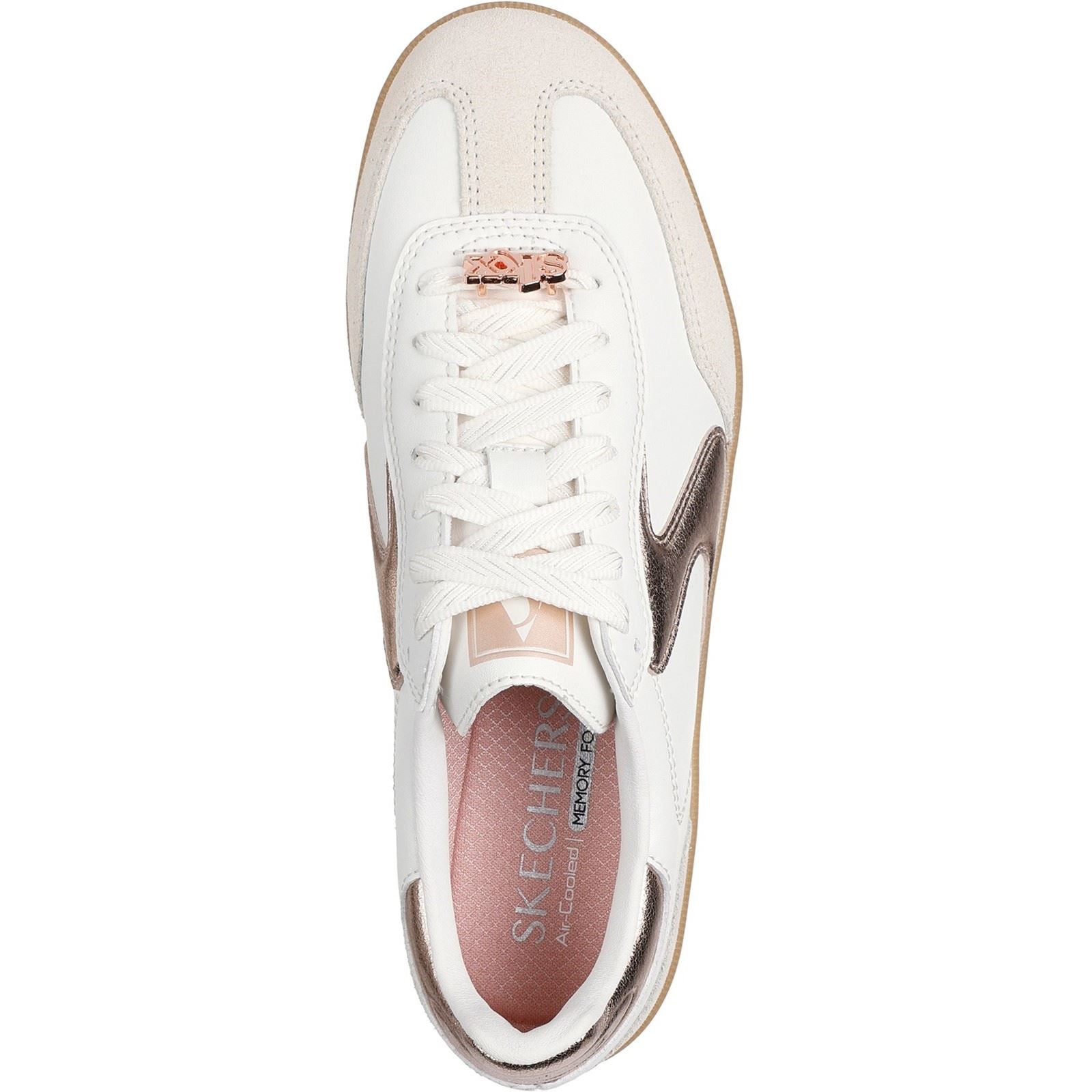 Skechers Hotshot Cool Glow Women's White/Rose Gold Sneakers