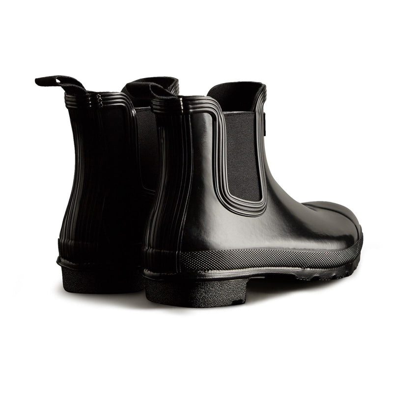 Hunter Original Chelsea Gloss Rubber Women's Black Wellington Boots