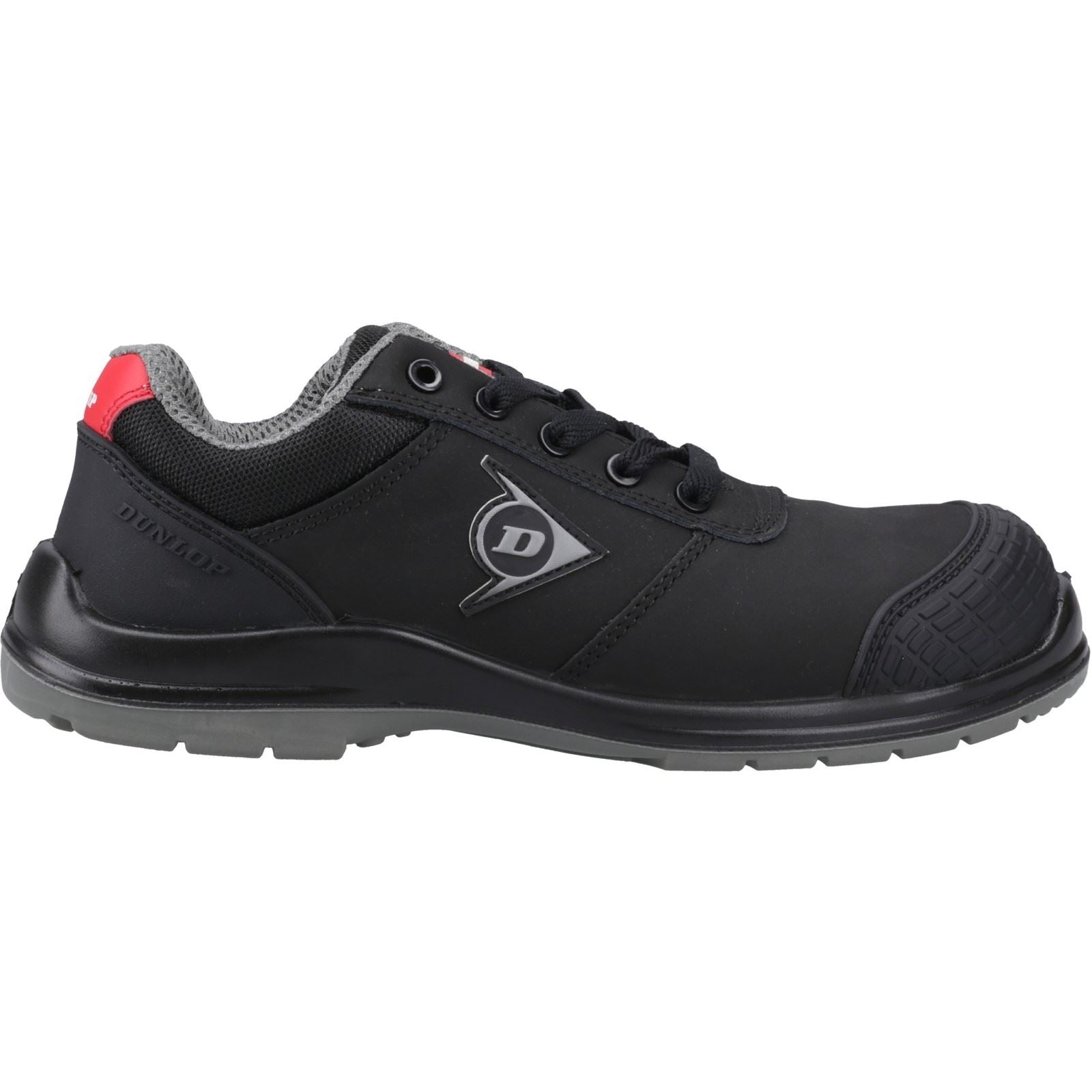 Dunlop First One Adv-Evo Low Nubuck Men's Black/Red Safety Shoes