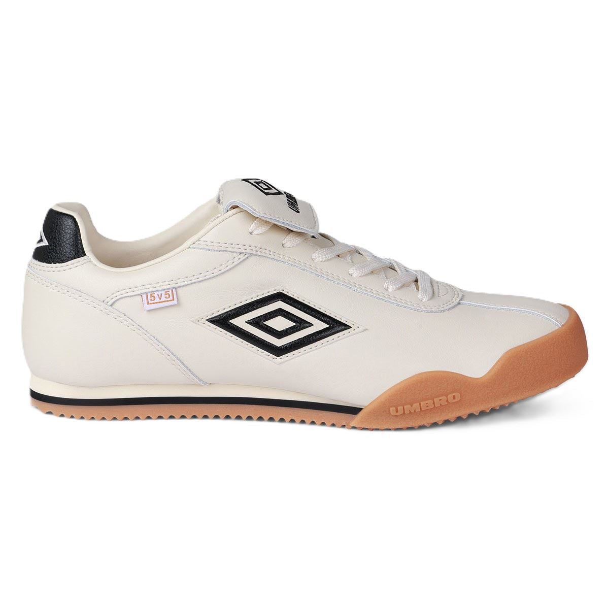Umbro 5V5 Leather Antique White/Black Sneakers