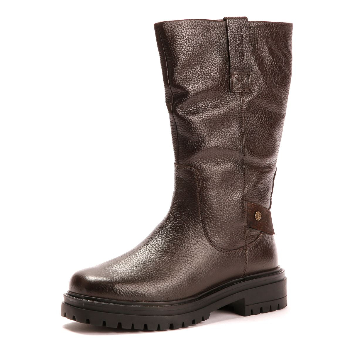 Osprey London The Gabarron Leather Women's Chocolate Boots