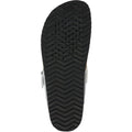 Geox D Brionia Metal Synthetic Polyurethane Women's Silver Sandals