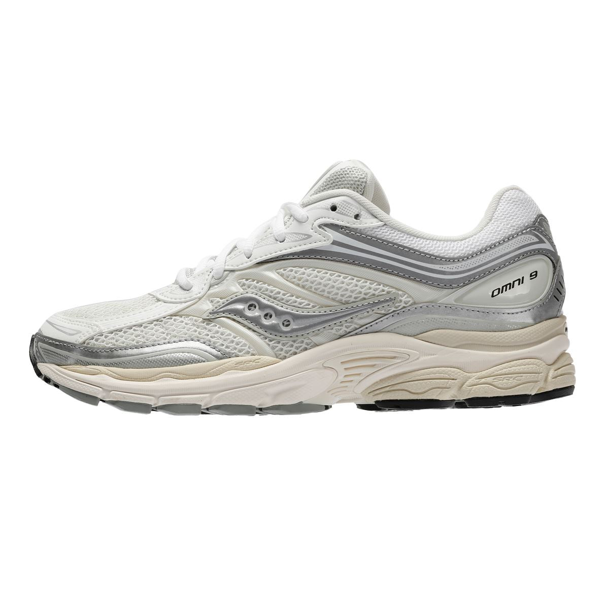 Saucony ProGrid Omni 9 White/Silver Sneakers