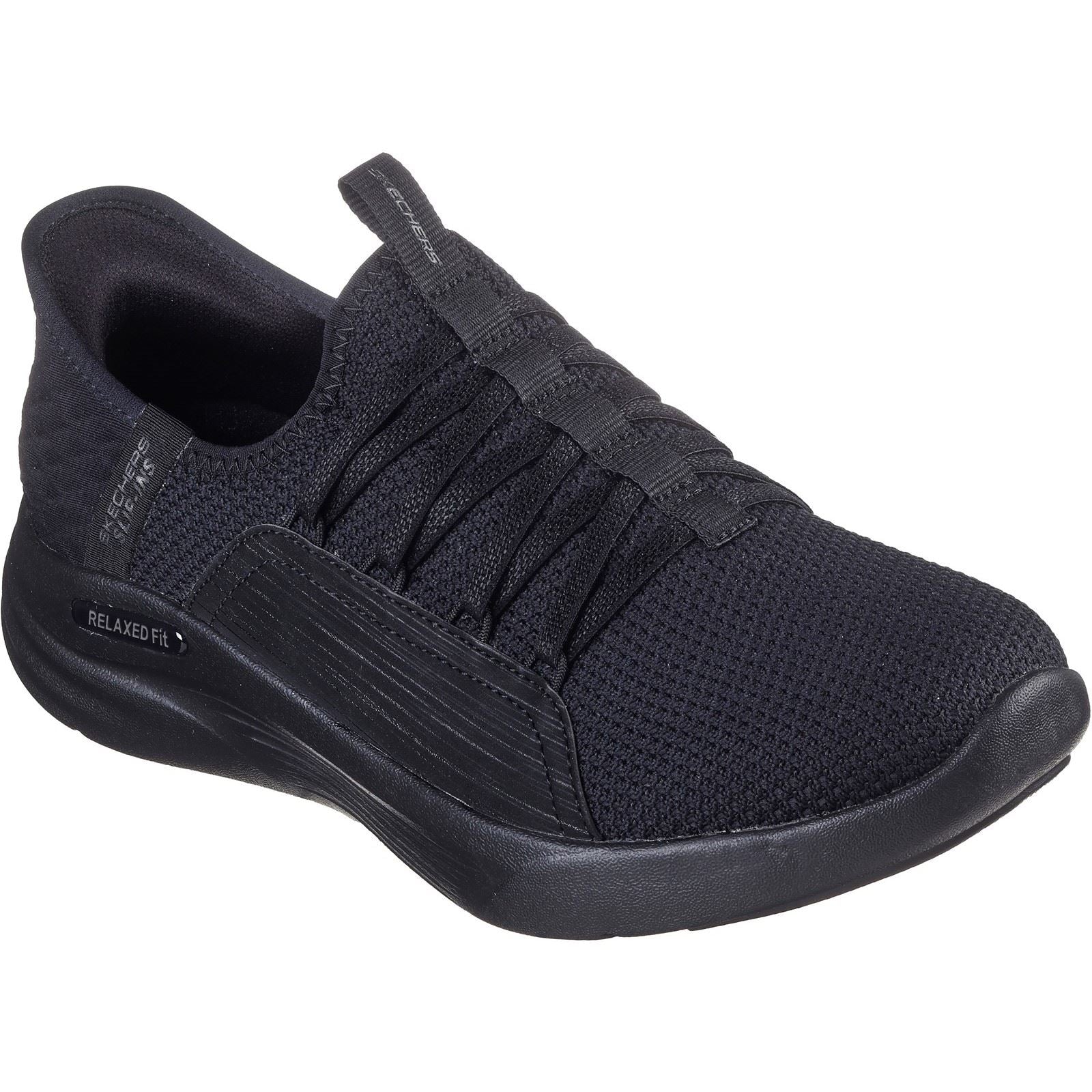 Skechers Relaxed Fit Sport - Ballet Chic Textile Women's Black Sneakers