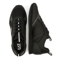 EA7 Black & White Carbon Men's Black/Silver Sneakers