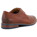 Dune Stanley Leather Men's Tan Lace-Up Shoes