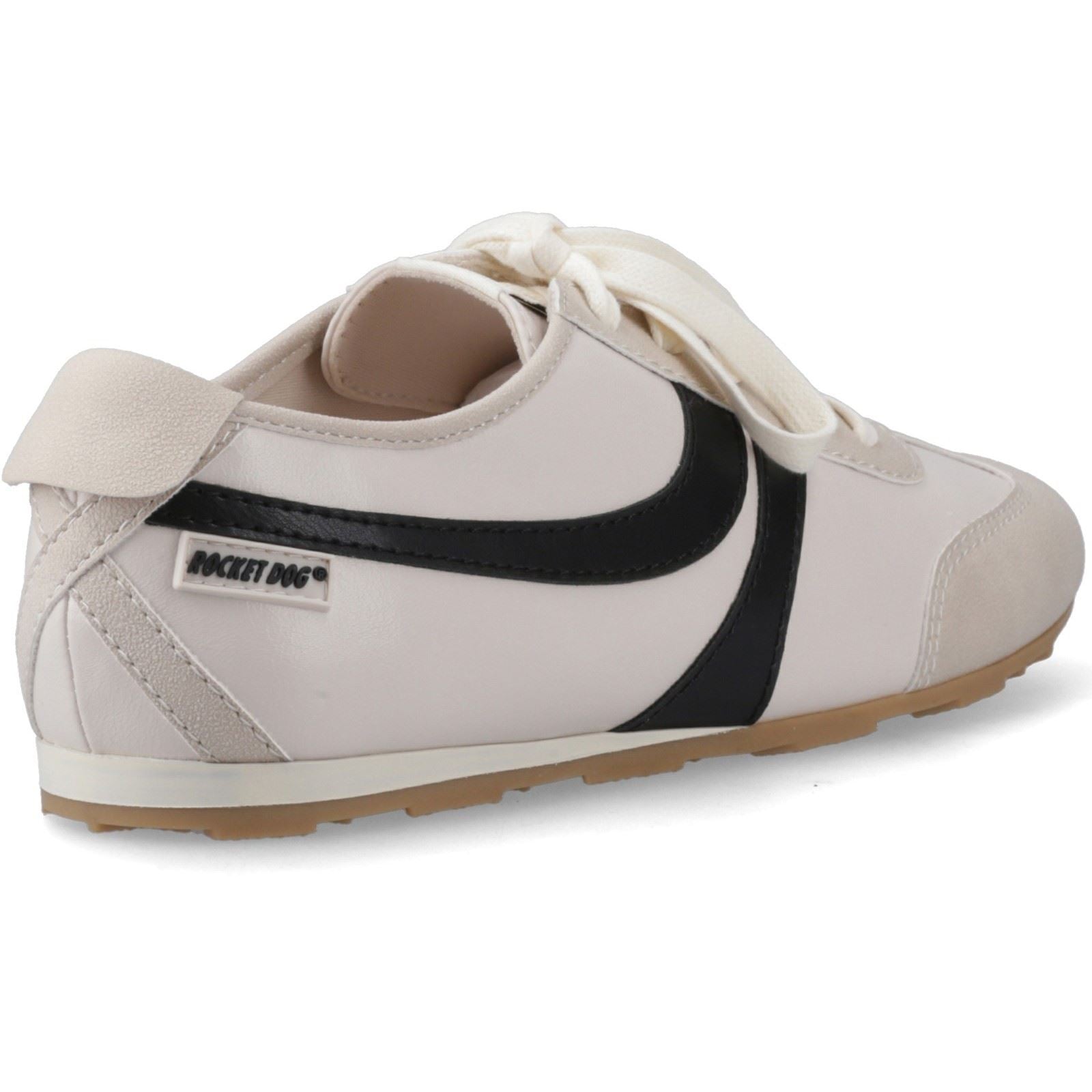 Rocket Dog Destin PU Combo Polyurethane Women's Off White/Black Sneakers