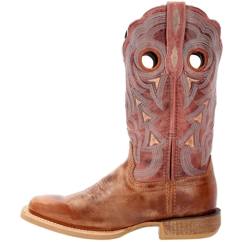 Durango Lady Rebel Pro Leather Women's Dusty Brown/Sky Blue Boots