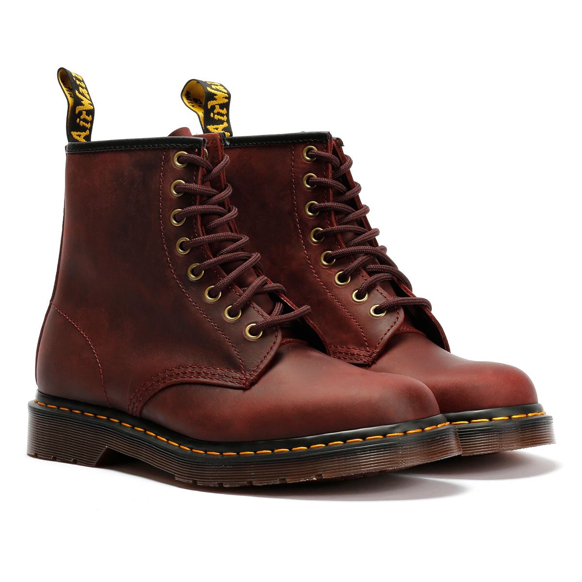 Dr. Martens 1460 Crazy Horse Leather Cherry Red Boots