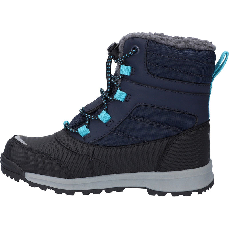 Hi-Tec Leo Nylon Bluenights/Black/Peacock Blue Winter Mid Calf Boots