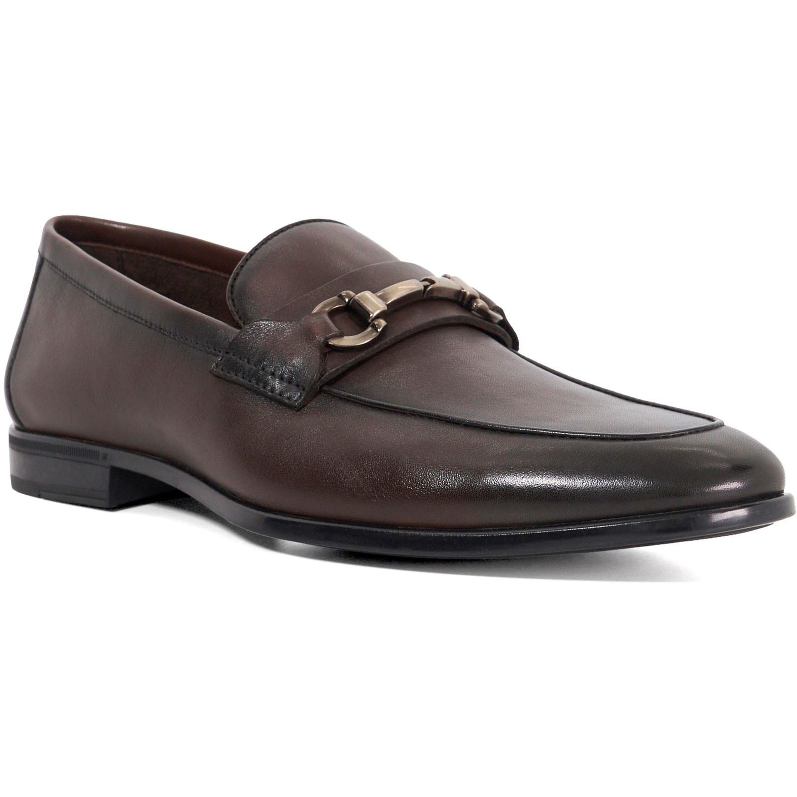 Dune Seymore Leather Men's Brown Loafers