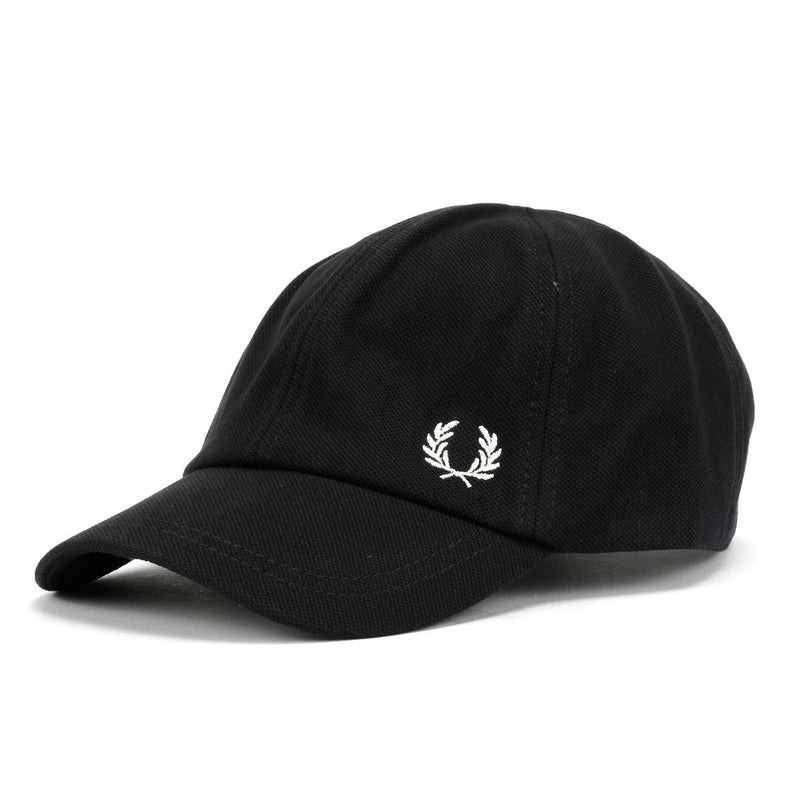 Fred Perry Pique Classic Cotton Black/White Caps