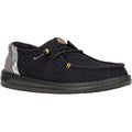 HEYDUDE Wendy Boho Crochet Synthetic Women's Black Loafers