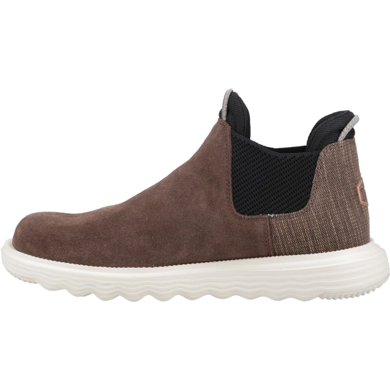 HEYDUDE Branson Leather Women's Coffee Boots