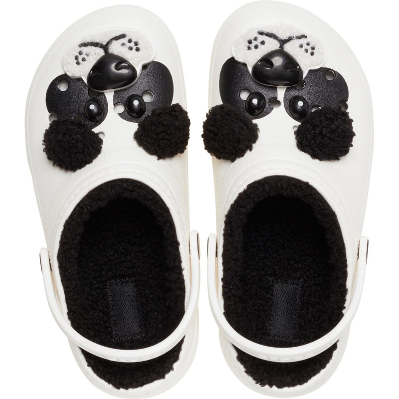 Crocs Classic Lined Fun Lab Synthetic Panda Clogs