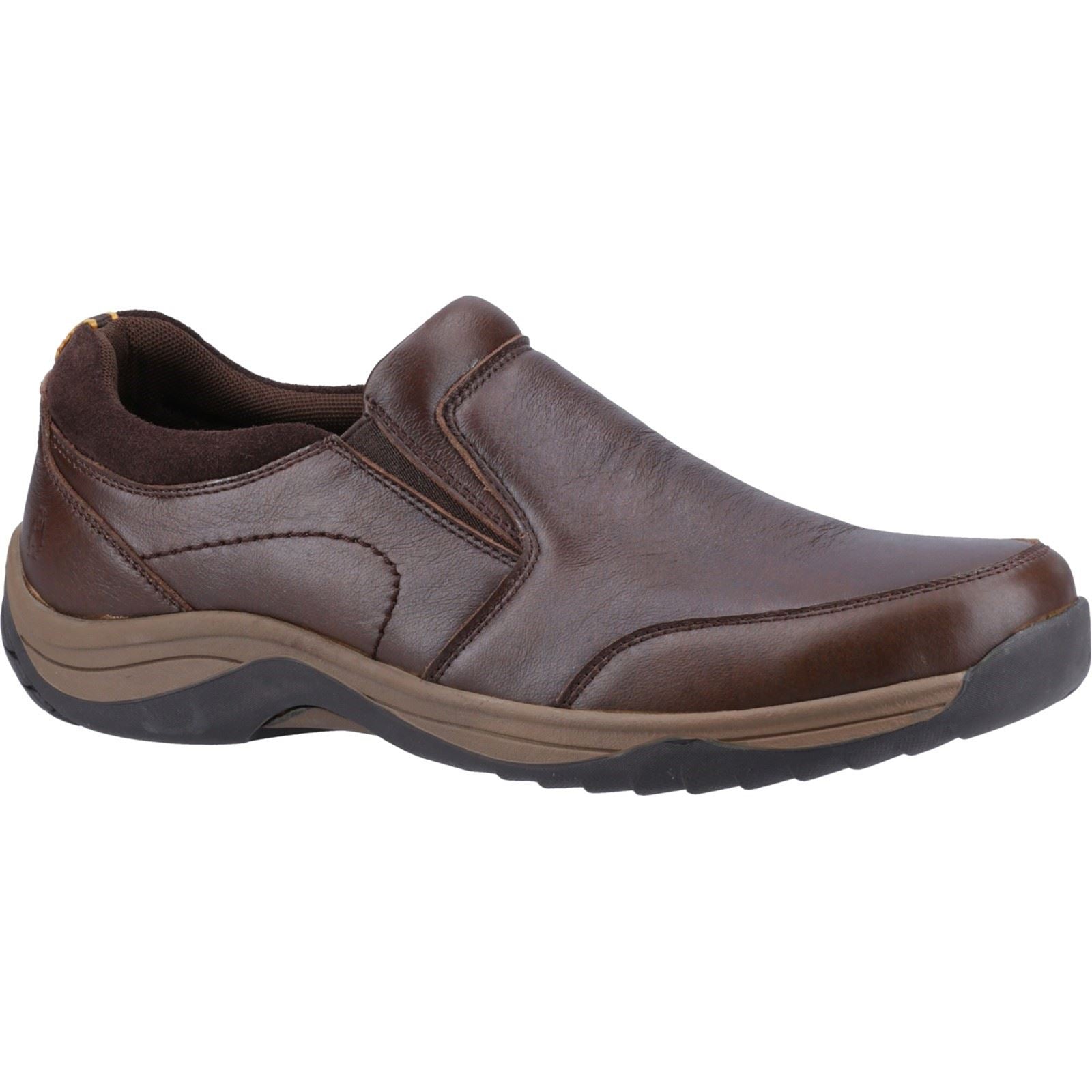 Hush Puppies Donald Leather Men's Coffee Moccasins Shoes