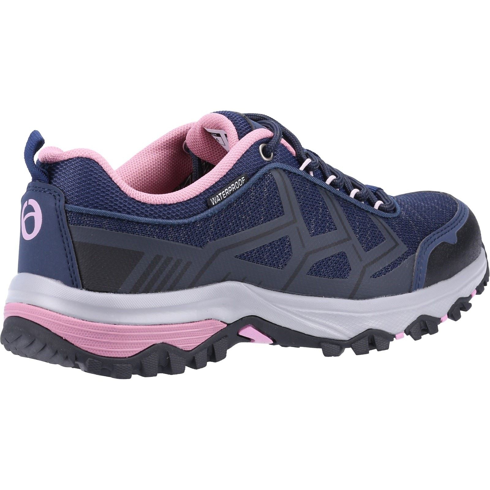 Cotswold Wychwood Low Recycled Plastic+Synthetic Pu Women's Navy/Pink Hiking Boots