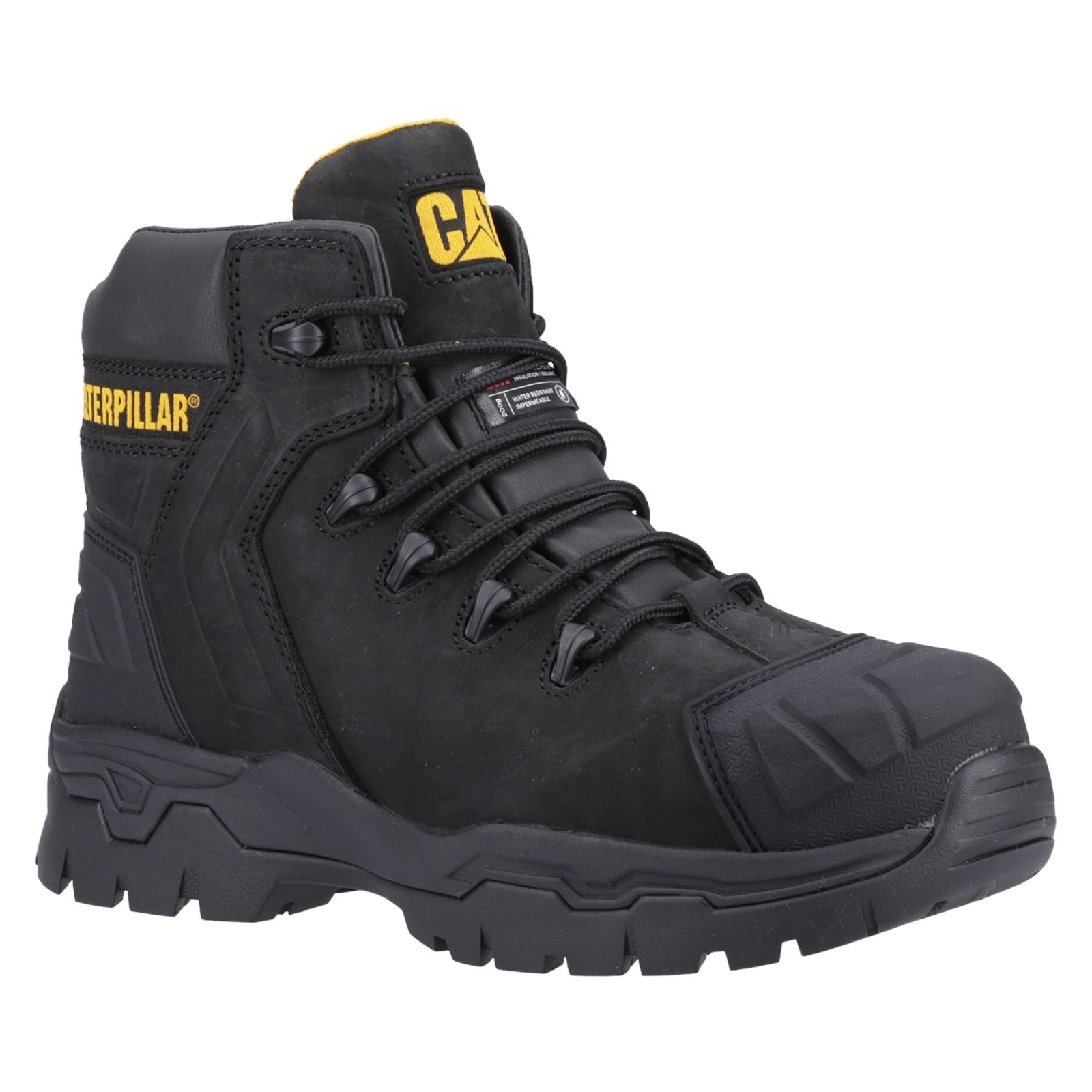 Caterpillar Everett S3 WP Leather Black Safety Boots