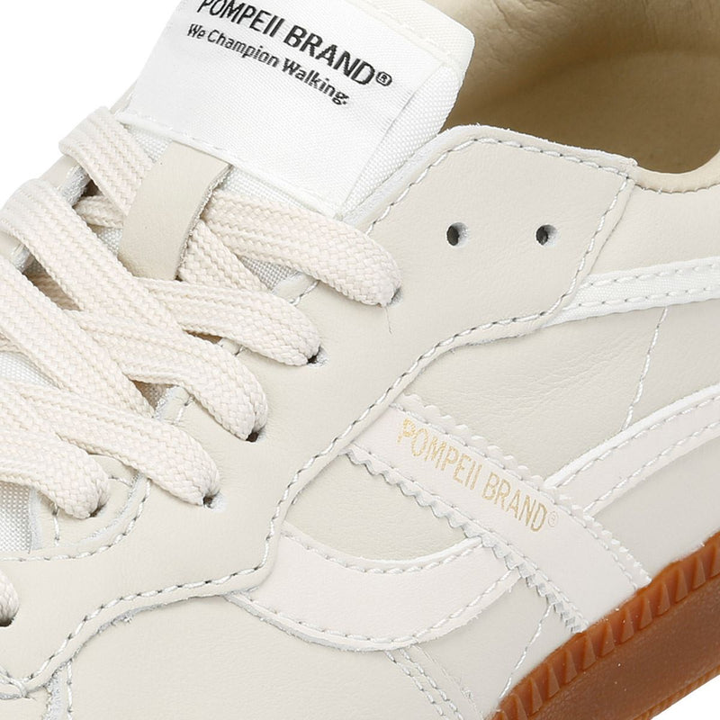 Pompeii Elan Sala Leather Men's Ecru Sneakers