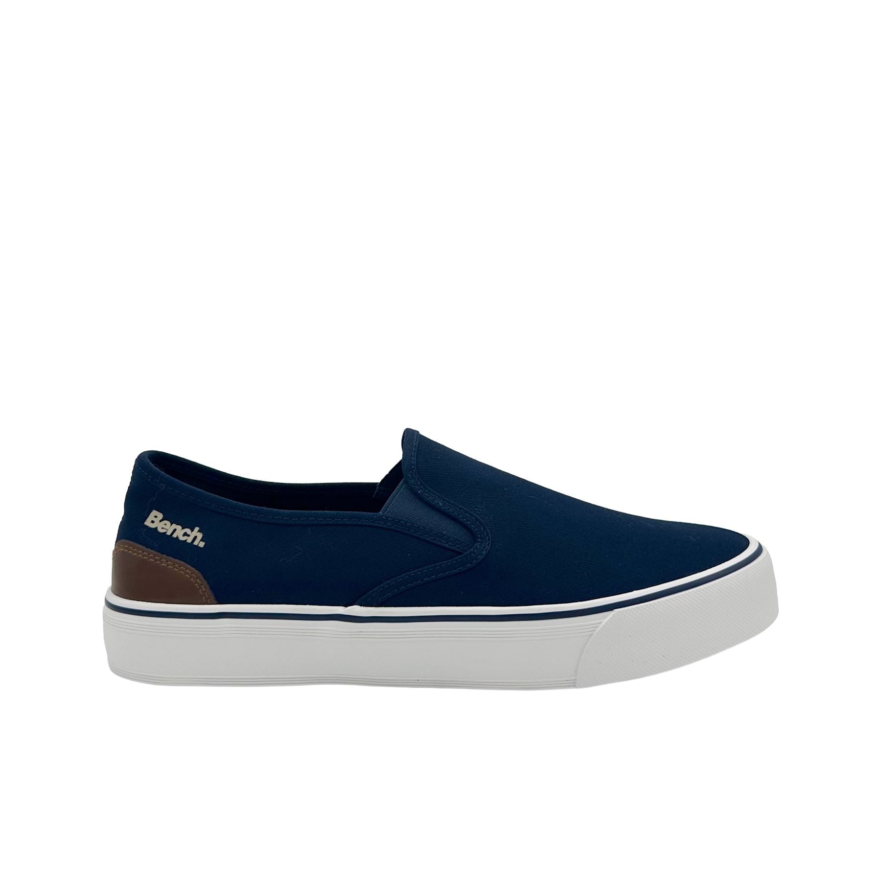 Bench Dalton Canvas Slip On Men's Navy Sneakers