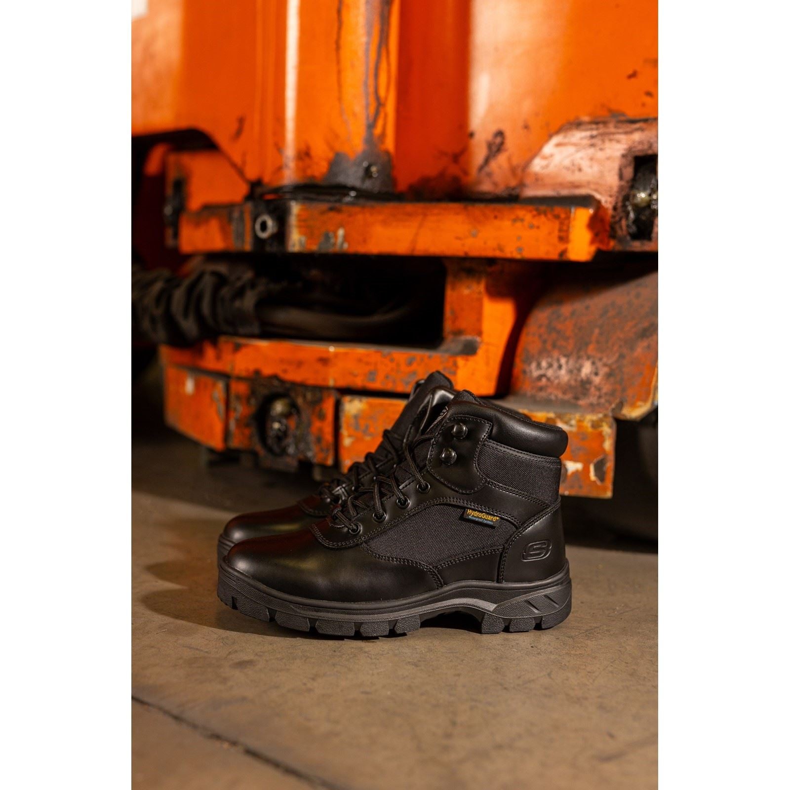 Skechers Workwear Wascana Benen WP Tactical Leather Men's Black Safety Boots